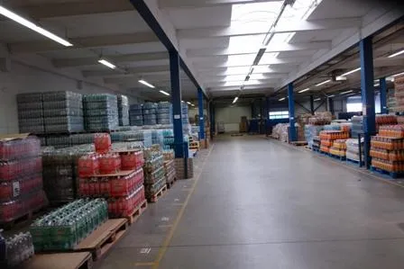 Bild: Floorblock System kennzeichnet Palettenplätze bei Getränke Hoffmann