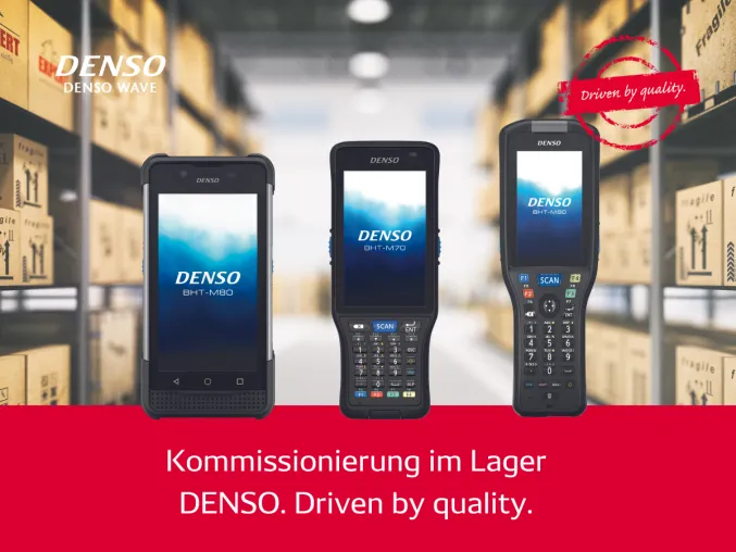 Bild: Effizienz im Lager: Handheld-Geräte von DENSO helfen, die Fehlerquote beim Picking & Packing zu senken