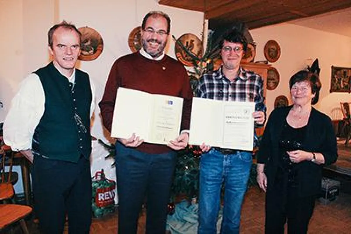v.l.: Markus Mädler, Emmeran Aiblinger jr., Markus Hermannsdorfer, Annemarie Ramoser