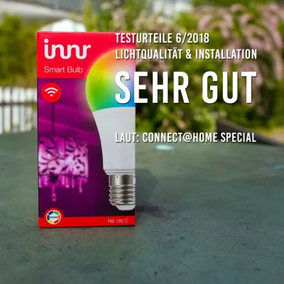 Bild: Lichtqualität: „sehr gut“ im Testvergleich von 11 Funk-Lichtsystemen des Connect@Home Spezials