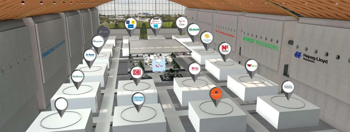 Virtuelle Messehalle TUI Jahrestreffen 2021