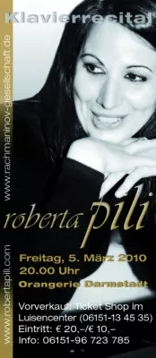 Bild: Klavierrecital mit Roberta Pili am Freitag, den 5.3.2010 um 20 Uhr in der Orangerie Darmstadt