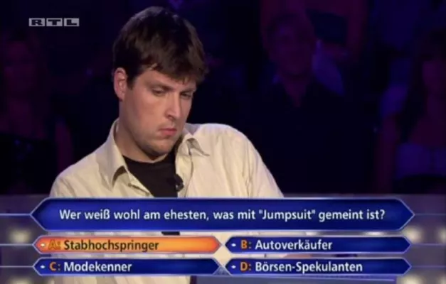 Ganz Deutschland fragt sich was ein Jumpsuit ist Bild: Ganz Deutschland fragt sich was ein Jumpsuit ist