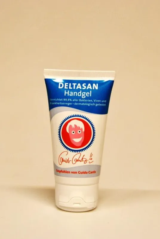 Deltasan antiviral und antibakteriell wirkendes Handgel - empfohlen von Guido Cantz
