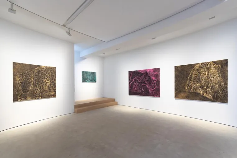 Bild: Galerie Jahn - Ausstellung Jiri Georg Dokoupil "Leopardos y Burbujas"