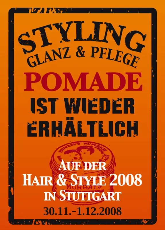 Original Pomade ist wieder erhältlich! Auf der Hair & Style und bei PomadeShop.de