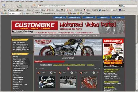 Bild: Custombike - Magazin des Huber Verlag kooperiert mit Gaskrank-TV