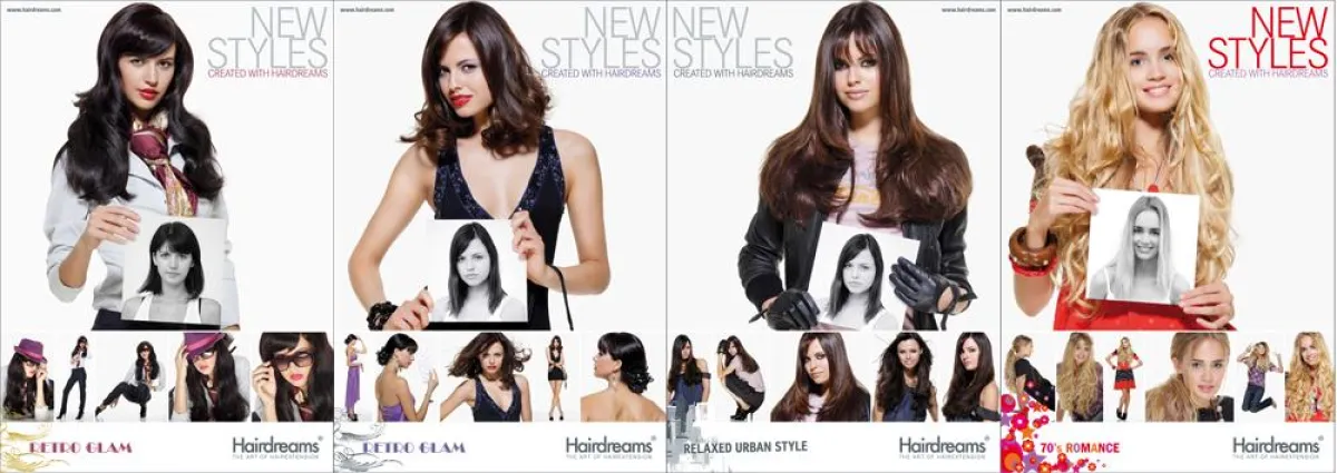 Hairdreams präsentiert die Frisurentrends 2008: Vom glamourösen Diva-Stil der 40er-Jahre bis hin zum neu interpretierten, romantischen Seventies-Look.