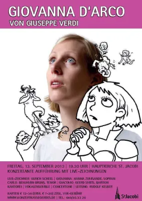 Bild: Giovanna d'Arco von Giuseppe Verdi - mit Live-Zeichnungen