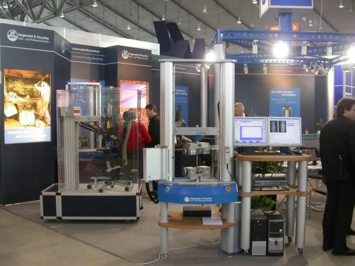 Beispiel für den Messestand der Hegewald & Peschke GmbH