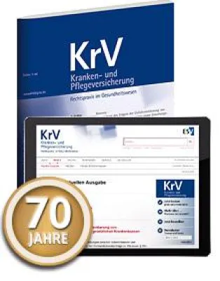 Bild: 70. Jubiläumsjahrgang der Fachzeitschrift Kranken- und Pflegeversicherung
