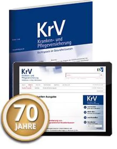70. Jubiläumsjahrgang der Fachzeitschrift Kranken- und Pflegeversicherung Bild: 70. Jubiläumsjahrgang der Fachzeitschrift Kranken- und Pflegeversicherung