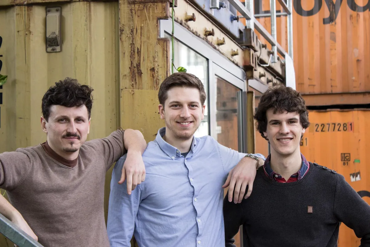 Das Gründer-Team: Lennart Schleifer, Joscha Holzhäuer und Moritz Bappert (v.l.n.r.)
