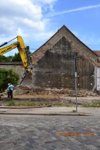Bild: Storkow/Mark: Abriss auf schwankendem Boden