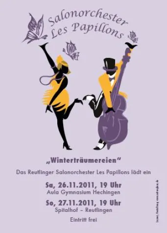 Bild: Reutlinger Salonorchester „Les Papillons“ setzt auch 2011 auf Werbung durch Melanie Probst