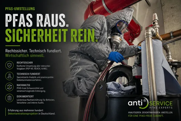 Bild: PFAS-Umstellung in Feuerlöschanlagen: Regulatorische Realität, Entsorgungslogik und technische Bewertung