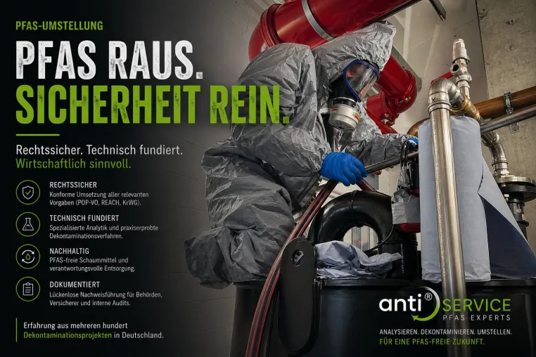 Bild: PFAS-Umstellung in Feuerlöschanlagen: Regulatorische Realität, Entsorgungslogik und technische Bewertung