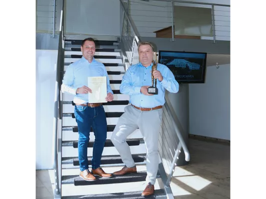 GERWECK GMBH OBERFLÄCHENTECHNIK Gewinner des „Großer Preis des Mittelstandes“ 2022 Bild: GERWECK GMBH OBERFLÄCHENTECHNIK Gewinner des „Großer Preis des Mittelstandes“ 2022