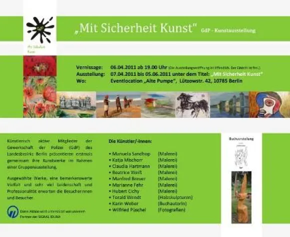 Bild: Vernissage der GdP-Kunstausstellung „Mit Sicherheit Kunst“