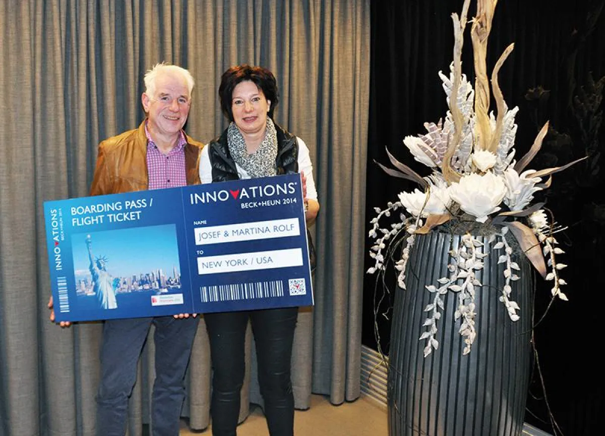 Die Gewinner stehen fest: Josef und Martina Rolf von Rolf Fensterbau fliegen nach New York (Quelle: