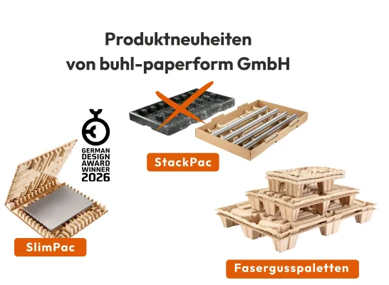 Bild: Faserguss-Verpackungen als Schlüssel zur Prozess- und Kostenoptimierung in der Logistik