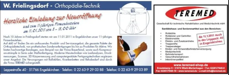 Bild: Sanitätshaus TEREMED jetzt auch in Engelskirchen