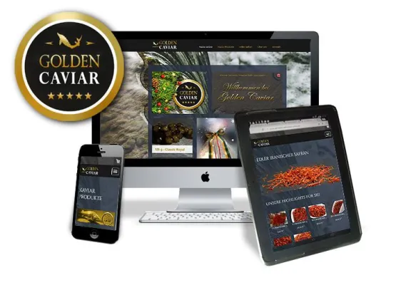 Bild: GOLDEN CAVIAR in Hamburg startet mobilen Webshop - Kaviar & Safran vom Sofa aus online bestellen