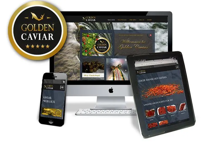 GOLDEN CAVIAR in Hamburg startet mobilen Webshop - Kaviar & Safran vom Sofa aus online bestellen Bild: GOLDEN CAVIAR in Hamburg startet mobilen Webshop - Kaviar & Safran vom Sofa aus online bestellen