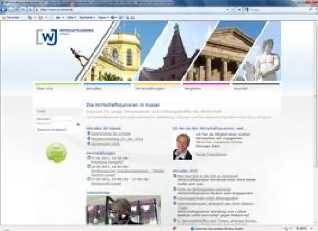 Bild: Website-Relaunch mit neuem Webdesign / CMS für Wirtschaftsjunioren Kassel