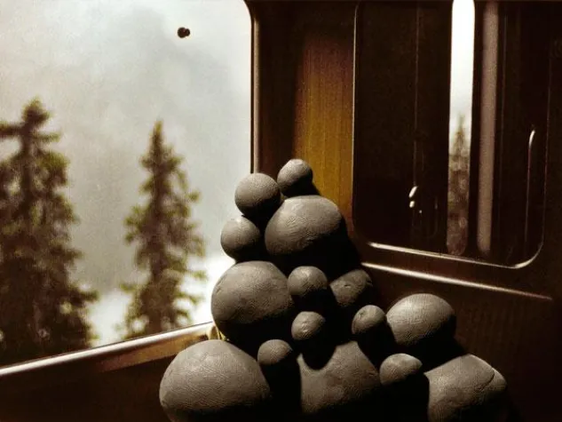 Bild: "Räume" von Joachim Weischer in der Galerie Mikro, Düsseldorf