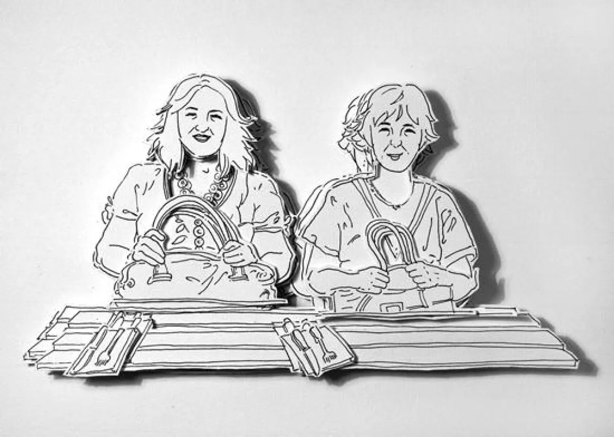 Esra Carus und Hildegard Skowasch