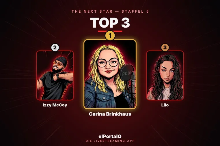 Bild: elPortalO kürt „the neXt Star“: Carina Brinkhaus gewinnt Staffel 5 der Talentshow