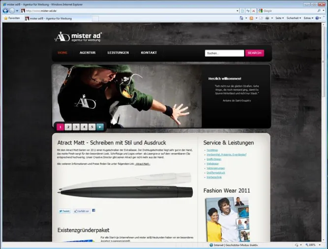 mister-ad.de - neue Webseite online und Werbemittelkatalog in Produktion Bild: mister-ad.de - neue Webseite online und Werbemittelkatalog in Produktion