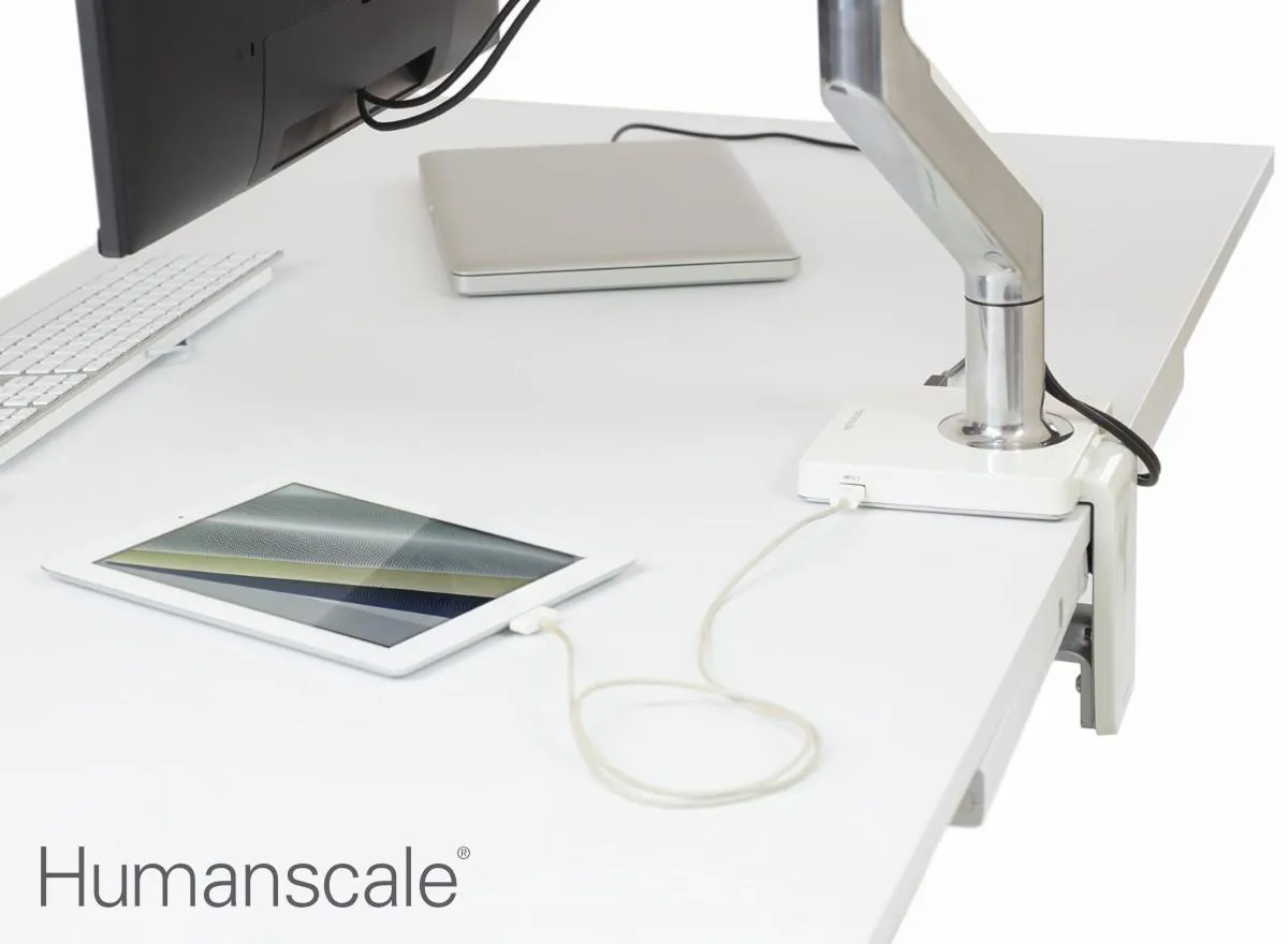 Humanscale C/Connect Dockingstation Anwendung Office Desk