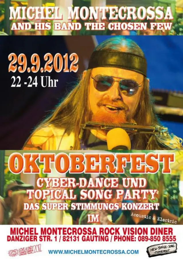 Konzertplakat - Michel Montecrossa's Oktoberfest Cyber-Dance Super Stimmungs Konzert