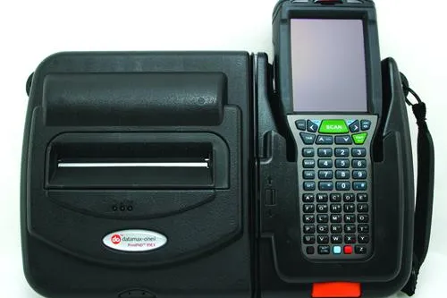 Datamax-O’Neil präsentiert das PrintPAD 99EX für den Einsatz mit dem Honeywell Dolphin 99EX Bild: Datamax-O’Neil präsentiert das PrintPAD 99EX für den Einsatz mit dem Honeywell Dolphin 99EX