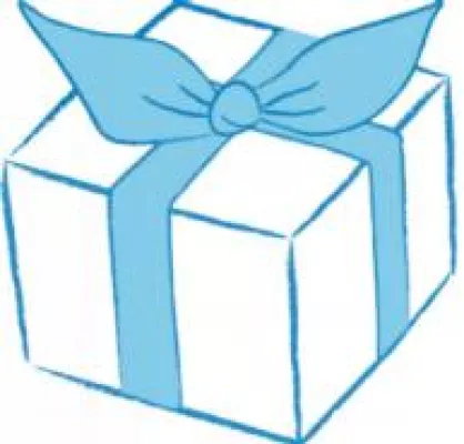 Bild: Das Geschenkportal bei dem Service im Vordergrund steht
