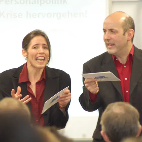 Bild: Intelligente Zukunftsvisionen mit Businesstheater - THEATER-INTERAKTIV begleitet Humanomics Personalkongress