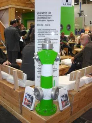 Bild: Überflurhydrant VAG NOVA 150 auf der IFAT 2008