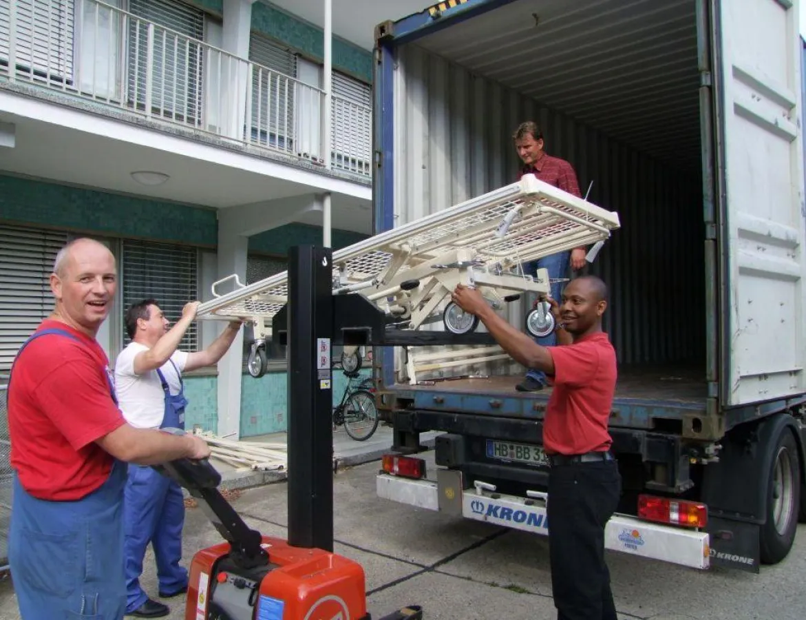 Sachspendentransport nach Afrika