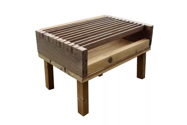 Bild: Holz Renz präsentiert den Bio Thermoholzkohlegrill BBQ-9532