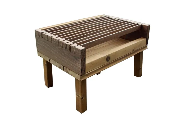 Bild: Holz Renz präsentiert den Bio Thermoholzkohlegrill BBQ-9532