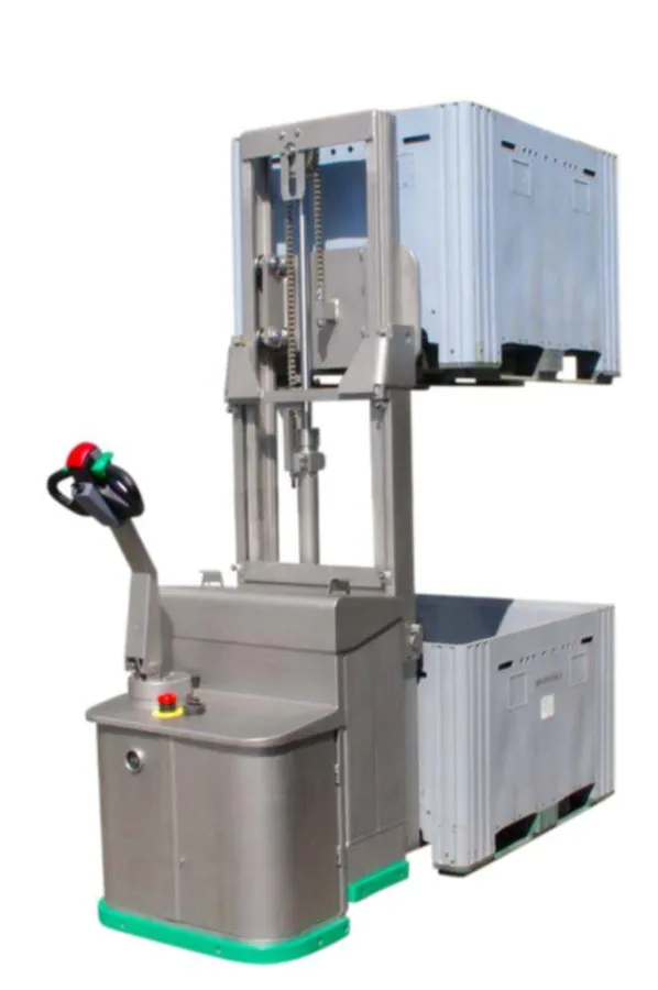 Der Elektrostapler 421 KJ in Edelstahlausführung aus dem Hause EAP Lachnit GmbH