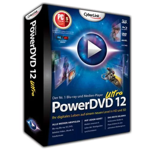 CyberLink bringt PowerDVD 12 Ultra heraus Bild: CyberLink bringt PowerDVD 12 Ultra heraus