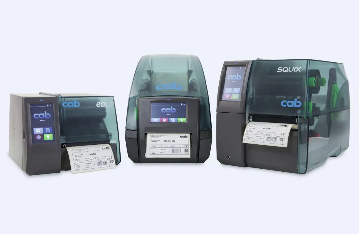 cab Etikettendrucker der aktuellen Generation sind OPC UA-fähig.