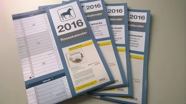 Bild: Kalender für Pferdezüchter