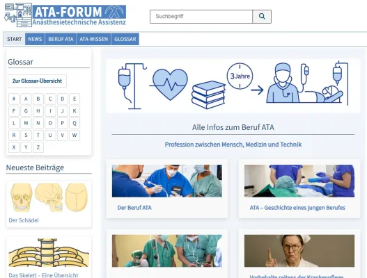 Bild: Neue Plattform für Anästhesietechnische Assistenz: www.ata-forum.de 