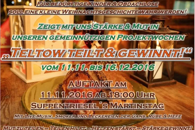 Bild: Für bedürftige Kinder & Obdachlose soll kleine Weihnachtsgeschichte wahr werden!