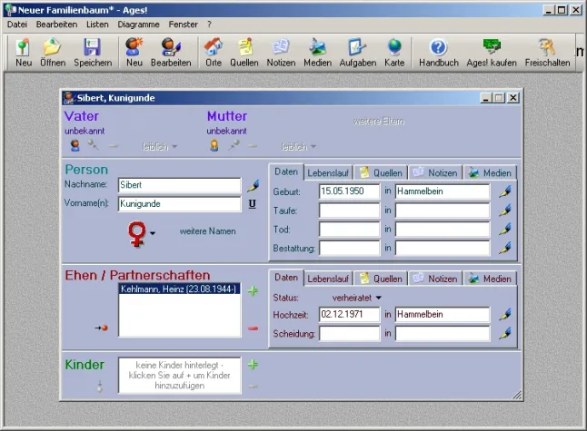 Bild: Ages! 1.40: Professionelle Ahnenforschung am eigenen PC