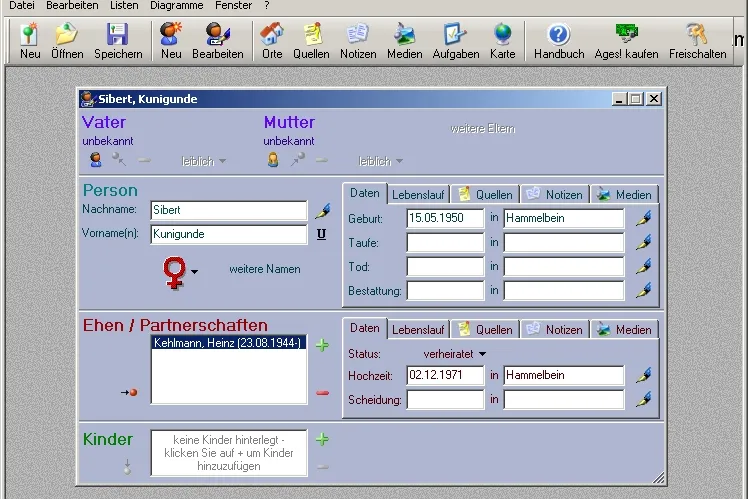 Bild: Ages! 1.40: Professionelle Ahnenforschung am eigenen PC